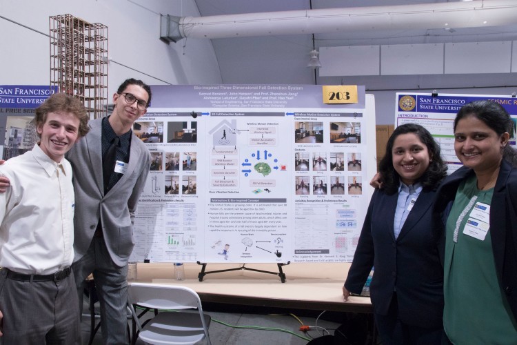Project presentation at college showcase